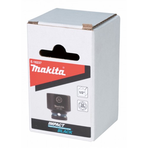 Makita E-16237 Steckschlüssel 1/2", Vierkant, IMPACT BLACK, 32mm